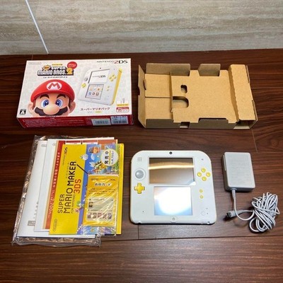 Nintendo 2DS Super Mario Pack White x Yellow Console New w