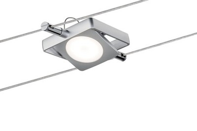 Paulmann Wire Systems DC Spot MacLED 1x4W Chrom matt 12V DC Kunststoff