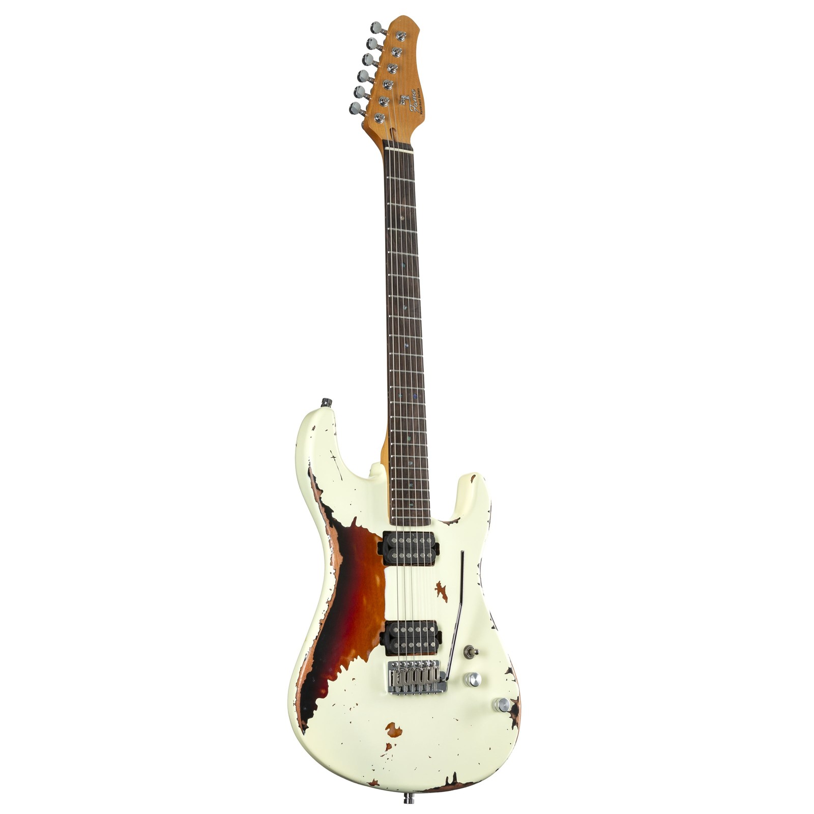 Fame Custom ST RW Worn Vanilla over Sunburst - E-Gitarre 125590₽