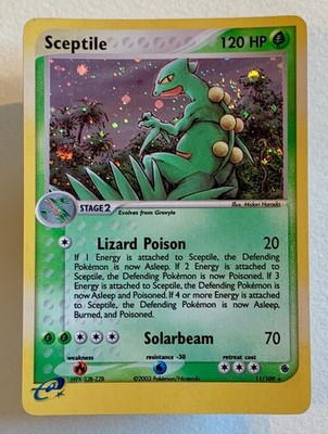 Pokemon Sceptile 11/109 EX Rubin & Saphir Rare Holo Eng