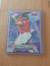 2025 Bowman’s Best Brice Matthews Purple  /250 Houston Astros 