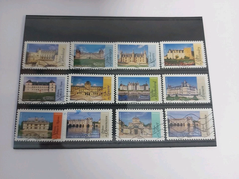 Serie Timbres Français Oblitérés 2015 Architecture De La Renaissance En France - Photo 2/2