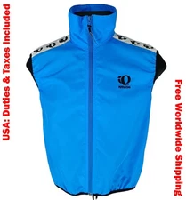 Pearl Izumi Zephrr Blue Full Zip Mesh Back Cycling Vest Size S