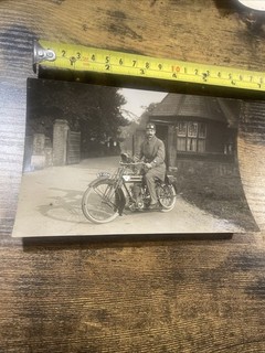 ORIGINAL 1912 PHOENIX MOTORCYCLE PHOTOGRAPH MOTOR BIKE KARSLAKE RARE
