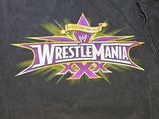 WWE Wrestlemania XXX 30 “I Was There” T- Shirt Authentic - size XL Black 2014