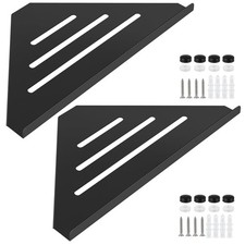 Sanbege 2 Pcs 304 Stainless Steel Corner Shelf with Screws, Triangle Shower C...