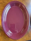 Fiesta Claret 13 5/8" Oval Platter Homer Laughlin Retired Fiestaware