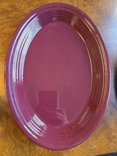Fiesta Claret 13 5/8" Oval Platter Homer Laughlin Retired Fiestaware