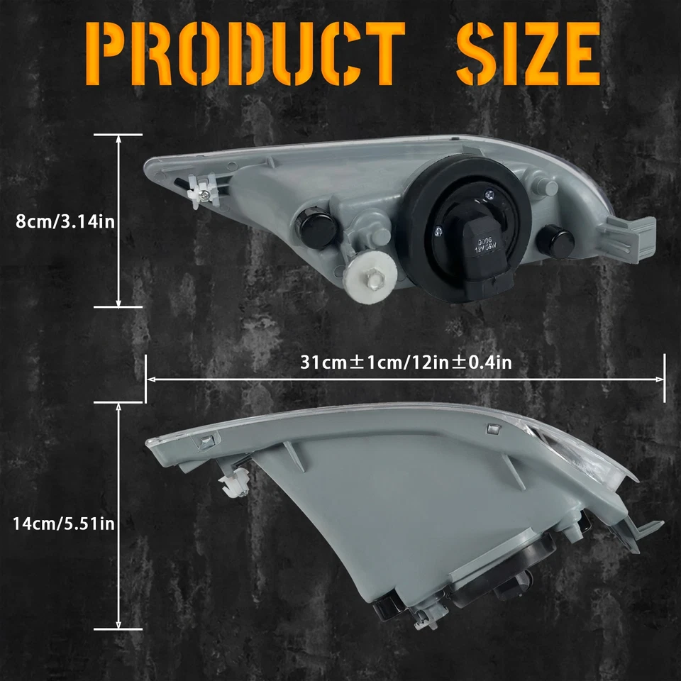 Luces antiniebla delanteras para Toyota Camry 2005-2008 Corolla 2002-2004 Foto 3 de 4