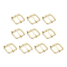 10Pcs 1.26 Inch (32mm) Metal Roller Buckle Belts Hardware Light Gold