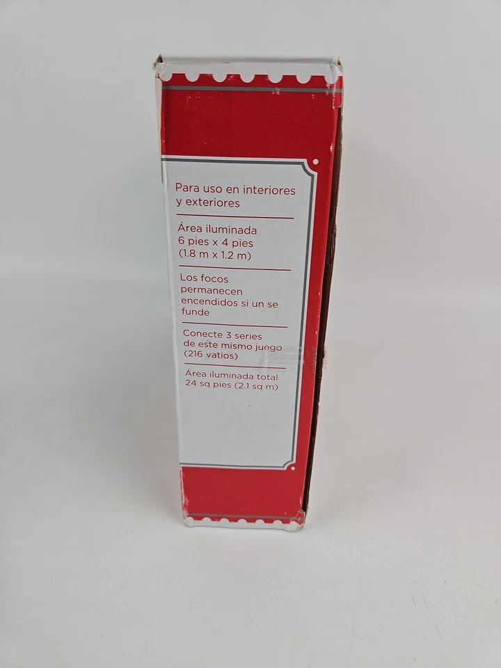 Holiday Time 150 AZUL Luces de Red 6’ x 4’ Alambre Verde Navidad Decoración Exterior NUEVO Foto 4 de 4