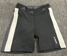 Adidas Aeroready Youth Girls Small Techfit Bike Shorts Legging Black Logo