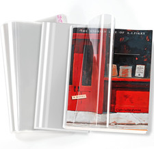 Clear Book Covers 50 PCS for 8 1/2" Tall Books, Adjustable Book Covers, Prote...