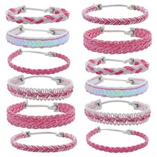 Braided Friendship Bracelets Adjustable Pink for Women  Teens