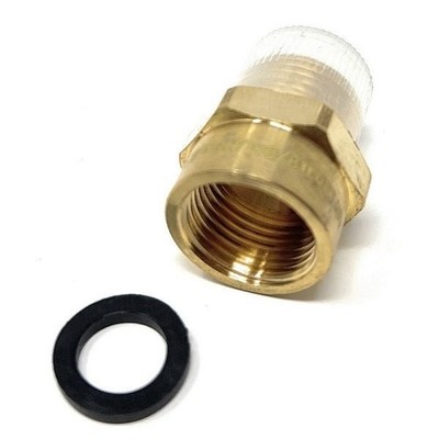 G Thread (British BSPP) Female to NPT Male Adapter - Lead Free (3/8'' x 3/8'')
