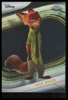 2025 Topps Chrome Disney Nick Wilde #167 Zootopia Trading Card