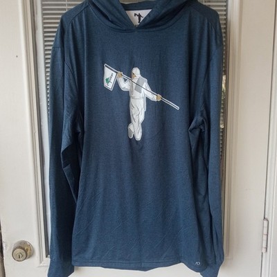 Anderson Org Flagman Mens Large Hoodie Master Looper Navy Blue Inner Pouch