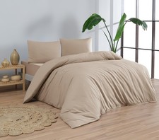 100 Cotton Jersey Duvet Cover Set - Ultra Soft Breathable - All-Season Com...