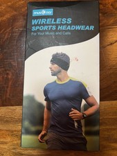 Bluetooth Headband Wireless Outdoor Sports by MusiCozi, Dark Pink  Black, NEW 