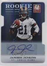 2012 Elite Rookie Aspirations Die-Cut Signatures 13/49 Janoris Jenkins Auto f1i