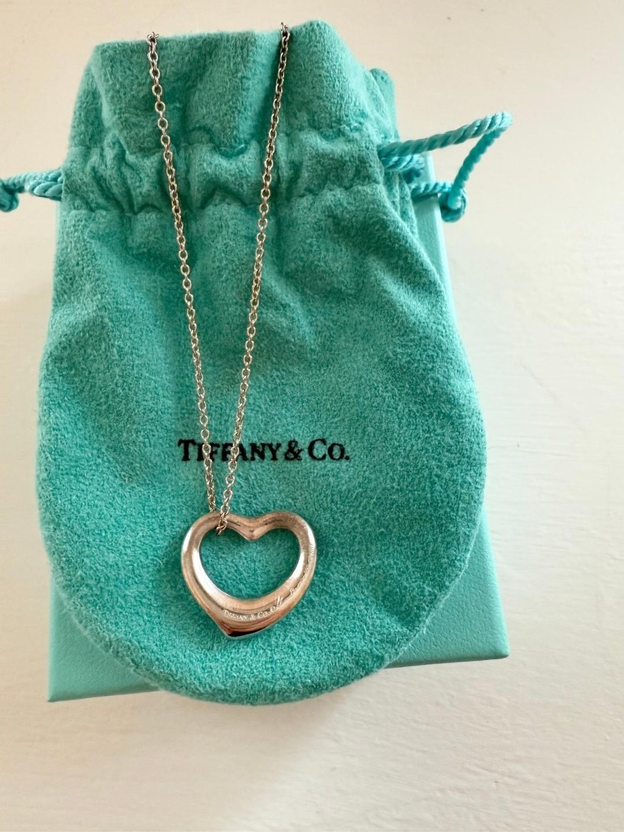 Tiffany & Co. Elsa Peretti Open Heart Necklace – Sterling Silver w