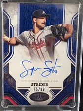 Spencer Strider 2025 Topps Tier One Prime Performers Auto /99 + 2026 S1 Braves