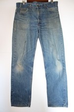 Vintage Levi SF207 Blue Jeans Mens 36x31 Straight Leg Orange Tab 70's