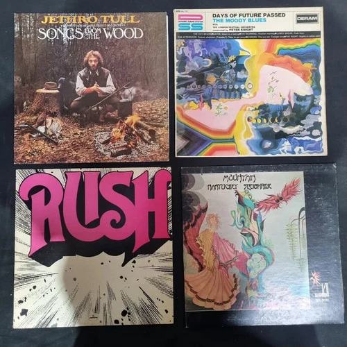 Prog 7 x Vinyl Record LP Job Lot Jethro Tull Grateful Dead Rush Yes