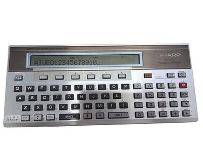 SHARP PC-1500 Pocket Computer Programmable Calculator w/Cover Tested Japan4627AK