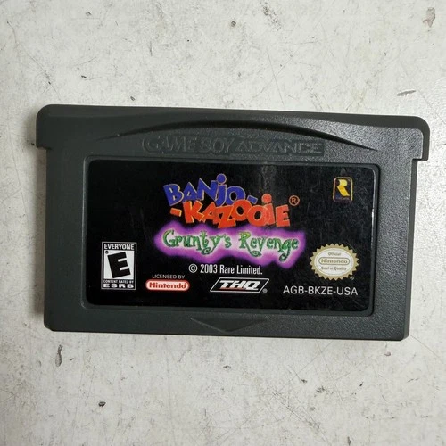 Banjo-Kazooie: Grunty's Revenge (Nintendo GBA, 2003) THQ Platformer Video Game