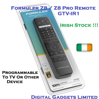 Z Alpha Formuler Z8 Pro Android Version Formuler Z Alpha, Z8, Z8 Pro Remote  Controller, GTV-IR1