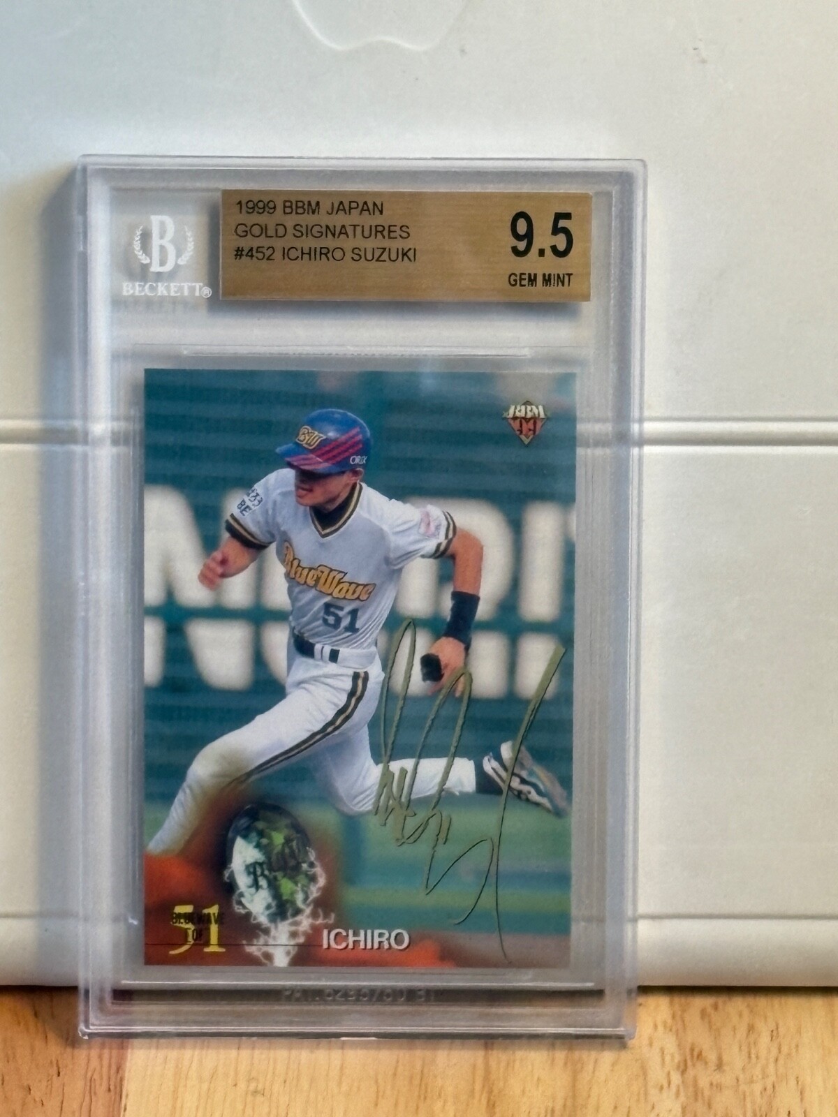 1999 BBM Japan Gold Signatures #452 Ichiro Suzuki BGS 9.5 Gem Mint