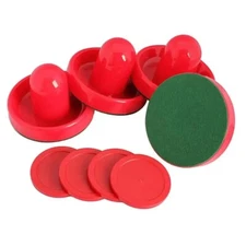 Plastic Air Hockey Disc ABS Parts for Tables Game 2x Red Ball Sport US Stoc