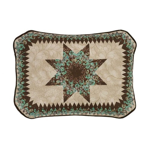 Donna Sharp Sea Breeze Star Quilt **QUEEN** 3-PC Set Floral Country Cottage Teal - Picture 3 of 5