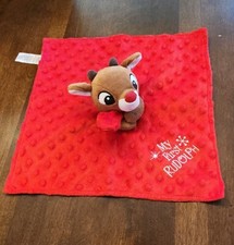 Rudolph the Red Nosed Reindeer My First Christma Plush Security Blanket Lovey