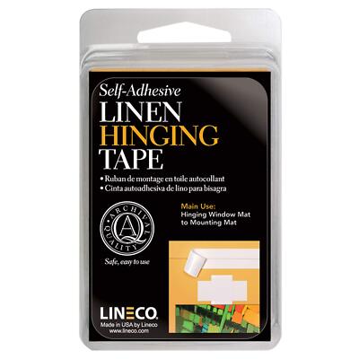 Lineco Leinen-Scharnierband, selbstklebend, 3,17 cm x 3,65 m