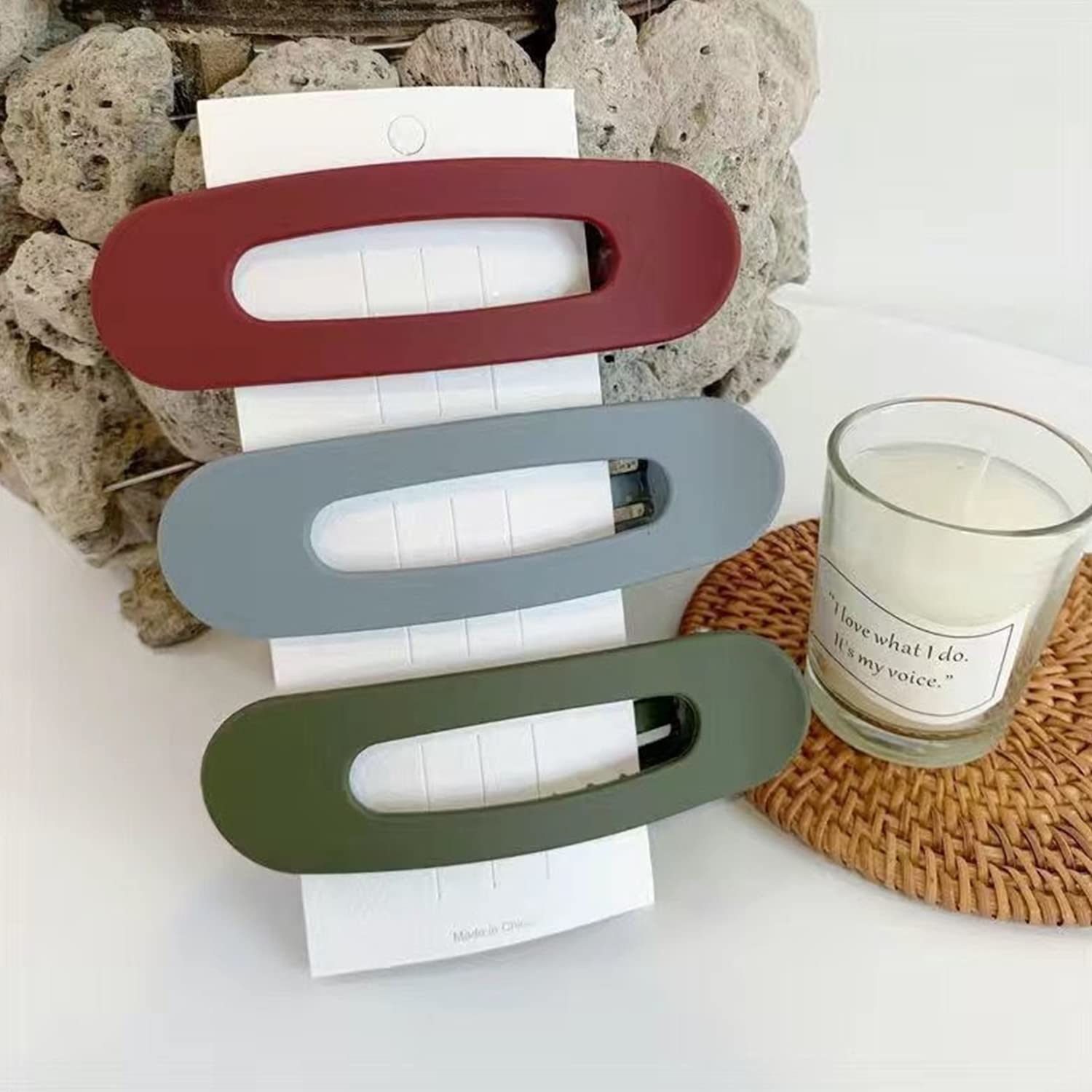 Hair Clips Flat Claw Clips 12 Pack 11CM Large Duck Bill Hair Clips for