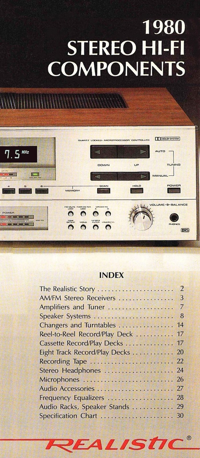 High res scans of Realistic STA-2100 SA SCT TR MC LAB Optimus Minimus brochure
