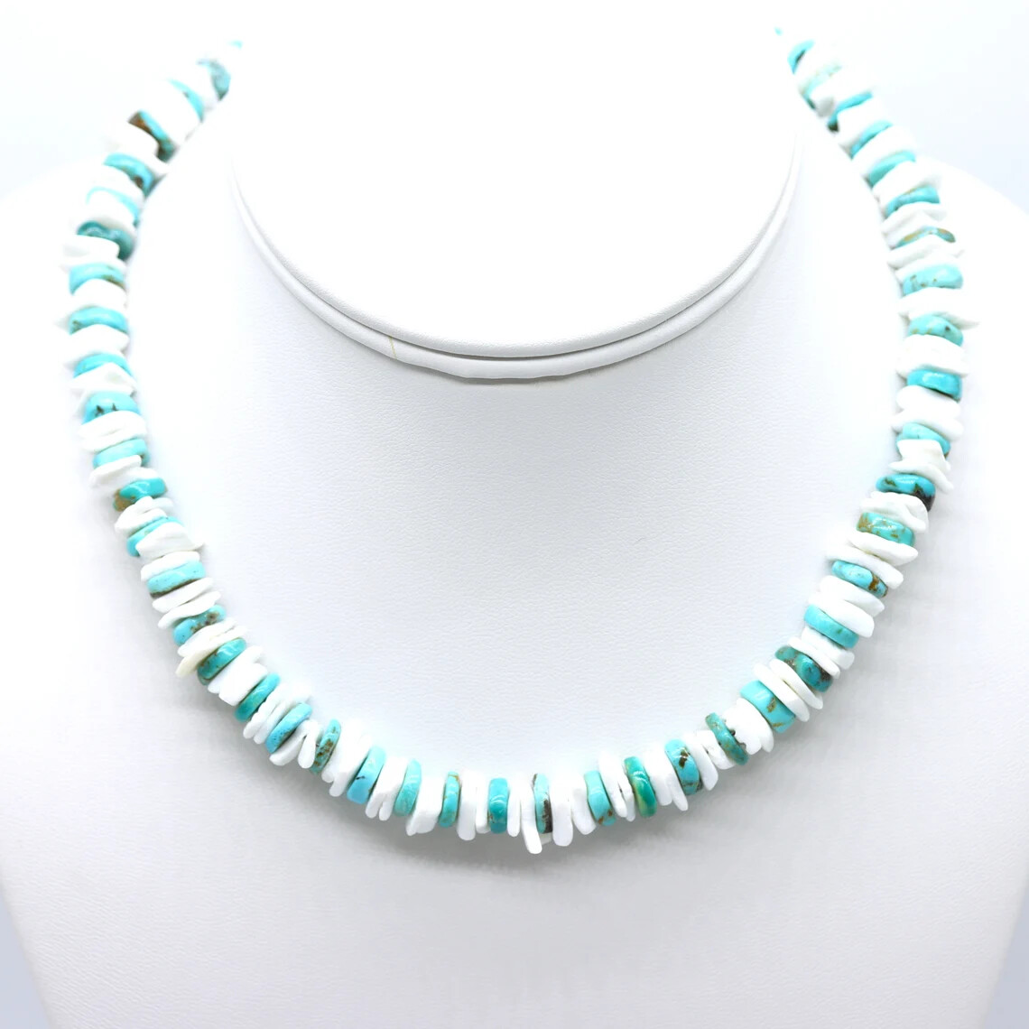 MM Real Chips Puka Shell Necklace – 18 Inch, Genuine Shells, Stainless Steel Wire & Lock - View #11