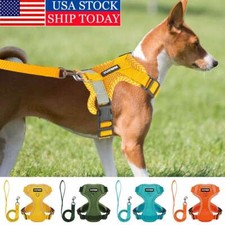 Dog Harness Adjustable Puppy Cat Harness Vest Pet Outdoor Walking Collar Leash