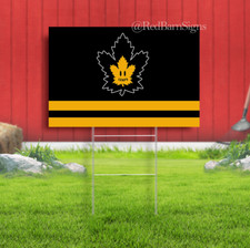 Toronto Hockey Team Memorable Maple Leafs Black Best Yard Sign