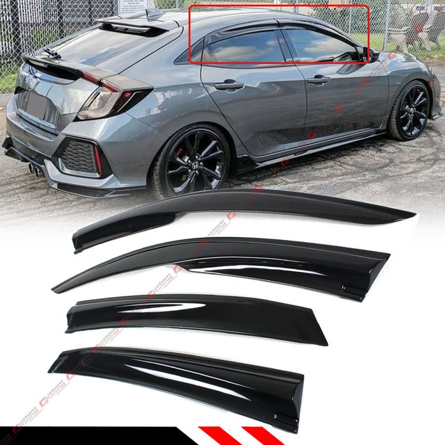 FOR 201619 HONDA CIVIC FK4 FK7 5DR HATCHBACK WINDOW VISOR RAIN GUARD