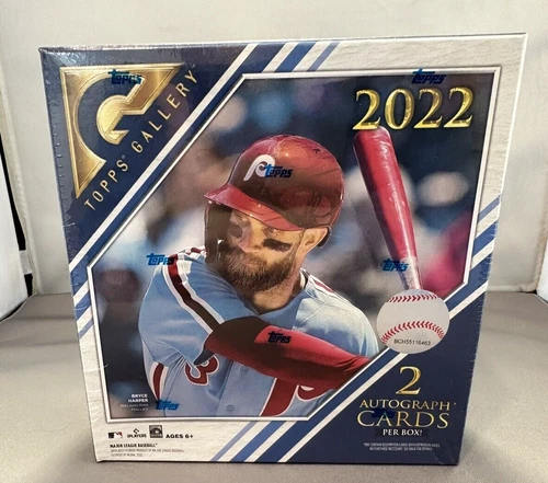 2022 Topps Gallery Baseball Unopened Box, Two Autographs per Box