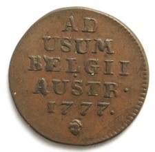 [R1840] 1 Liard 1777 Bruxelles, Allemagne, Maria Theresia (1740-1780)