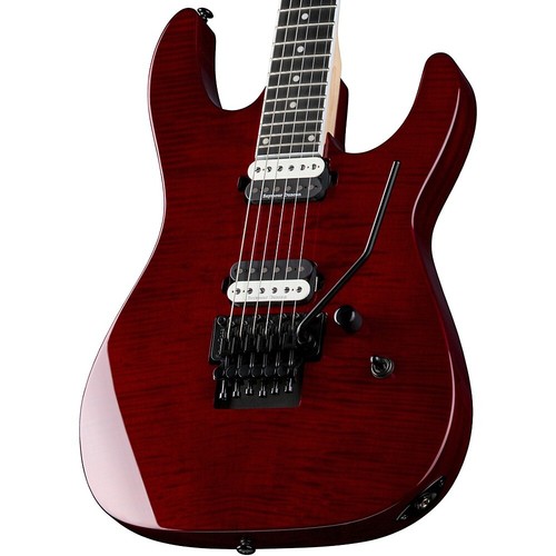 Dean Modern 24 Select Flame Top with Floyd Rose Bridge Guitar Transparent Cherry - Picture 5 of 5