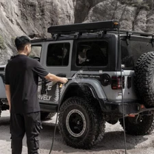 8 Gallon Pressurized Car Roof Water Tank Camping Showers Storage Trucks Off Road