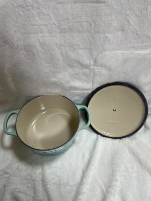 LE CREUSET Signature Cocotte Ronde 18cm Round Pot Cool Mint
