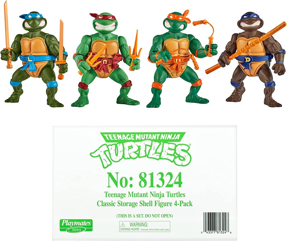 TMNT Retro Collection Ninja Turtles with Storage Shell TMNT Retro Collection Ninja Turtles with Storage Shell