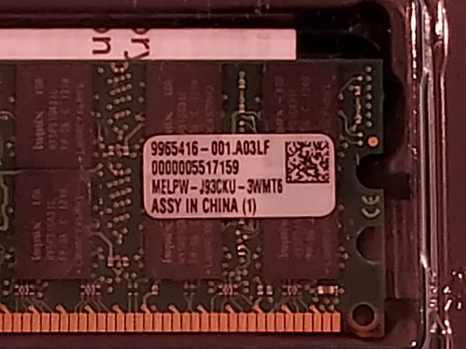 Lot of 2 Kingston 4GB DDR2 667Mhz Parity Registered RAM DIMM KTD-PE6950/8G - Image 4 of 4