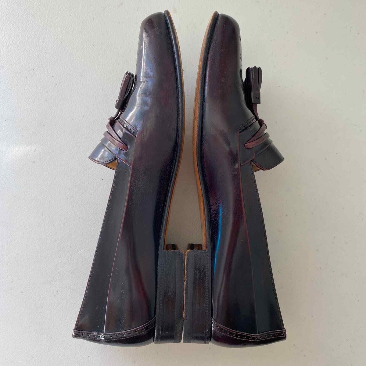 Vintage Bally of Switzerland Brisbane Tassel Loafer Burgundy Men 8.5 Wmns 10.5 Vintage Bally of Switzerland Brisbane Tassel Loafer Burgundy  main image 4